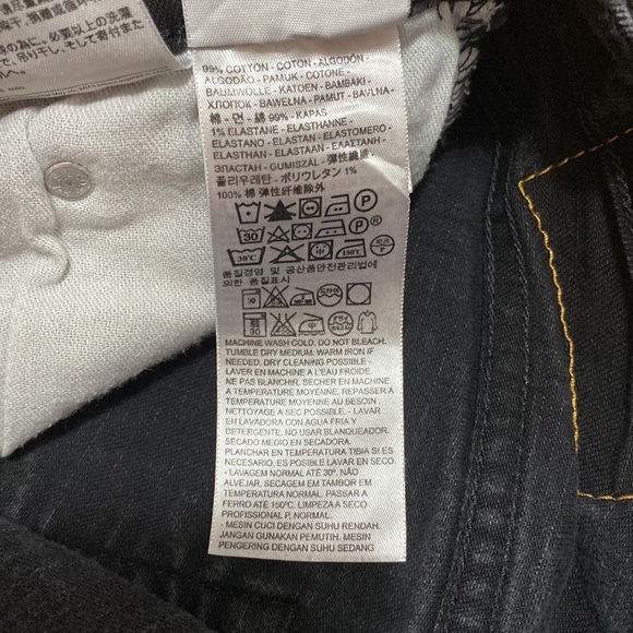 Levi’s 514 W29 L32 Black Denim Jeans - Picture 8 of 15